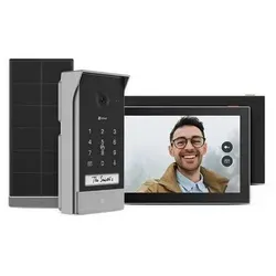 Ezviz EP7 Video-Gegensprechanlage - Schwarz - Zubehör für Türsprechanlagen mit 2K-Auflösung und Solarbetrieb, ideal für einfache Installation und umweltfreundliche Sicherheit zu Hause.