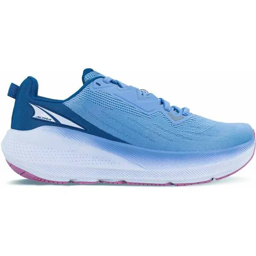 ALTRA FWD Via Damen Laufschuh - Blau, Größe 39 - Laufschuhe | Optimaler Tragekomfort und Performance mit ALTRA EGOTM FLO Schaum für maximale Dämpfung und Rocker-Geometrie, perfekt für Straßenläufe und Wanderungen.