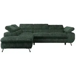 Ecksofa Peter L in grün von Möbel Kraft