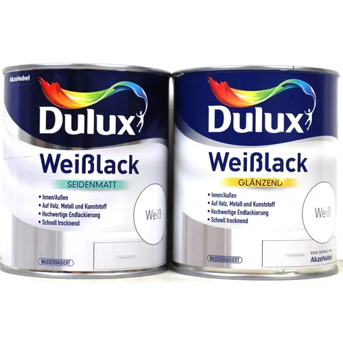 Dulux 5194724 Weisslack WV seidenmatt, Weiß