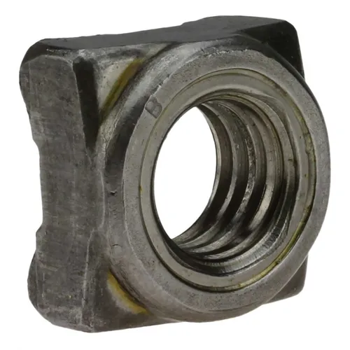 10x DIN 928 Vierkant-Schweißmuttern M 10. Stahl blank von Reidl