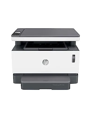 HP Neverstop Laser 1202nw - Nachfüllbarer Laserdrucker - Multifunktions-Laserdrucker mit WLAN und LAN, ermöglicht sauberes Nachfüllen des Toners und bietet bis zu 60% Kostenersparnis bei Druckkosten.