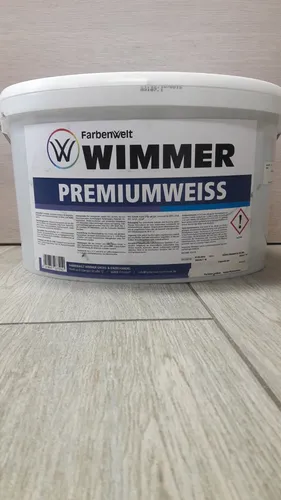 5,60€/L Farbenwelt Wimmer Premiumweiß 12,5L Wandfarbe (A1192)