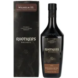 Ruotker's WILHELM III. Heavily Peated Single Malt Whiskey 46% Vol. 0,7l in Geschenkbox