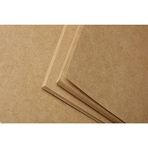 Clairefontaine 975151C Packung mit 10 Blatt Kraftpapier (400g, DIN A4, 21 x 29,7 cm, ideal für Kunstprojekte und zum Einpacken) braun