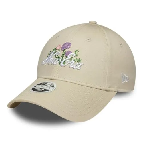 New Era 9Forty Damen Cap - FLORAL New York Yankees beige - Stylisches Damen Baseballcap in Beige mit floralem Design, ideal für Freizeit und Sport. Hergestellt aus 100% Baumwolle, bietet es Komfort und passt sich perfekt an.