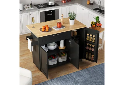Merax Sideboard Kommode mit 3 Türen & Schublade – Stilvolle Anrichte für Wohnzimmer & Esszimmer