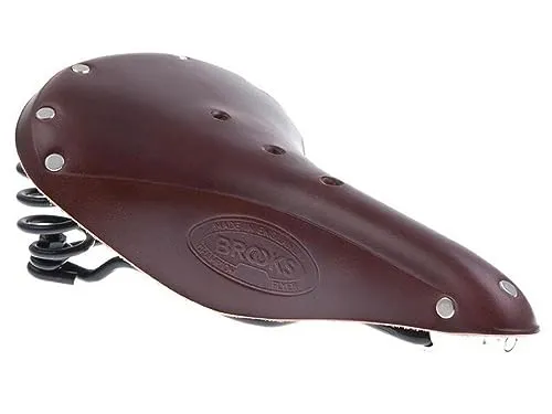 Brooks England Flyer S Damen-Sattel, Braun - Fahrradsattel für Damen, ideal für lange Touren und Trekking. Mit klassischer Federung und hochwertigem, pflanzlich gegerbtem Leder für maximalen Komfort.