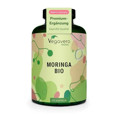 Produktbild Bio Moringa Kapseln | Hochdosiert 1800 mg | Vegan & Laborgeprüft