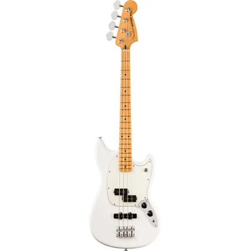 Fender Player II Mustang Bass MN PWT – White - Kompakter Mustang Bass mit 4 Saiten, ideal für vielseitige Spielstile. Aus Erle gefertigt und mit einem modernen Halsprofil für hohen Komfort. Perfekt für den täglichen Einsatz.