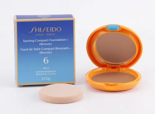 Shiseido Sun Care Tanning Compact Foundation SPF10 - Wasserfestes Kompakt-Make Up - Make-ups, wasserfest und mit SPF10, perfektioniert den Teint und sorgt für langanhaltende Ergebnisse, ideal für sonnige Tage.