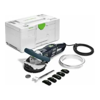 Festool Betonschleifer RENOFIX RG 130 ECI-Plus, 130mm, 1600 Watt - Schleifmaschine für Beton und Estrich, ideal zum Entfernen von Fliesen- und Parkettkleber. Mit variabler Abtragshöhe und exzellenter Absaugung für sauberes Arbeiten.