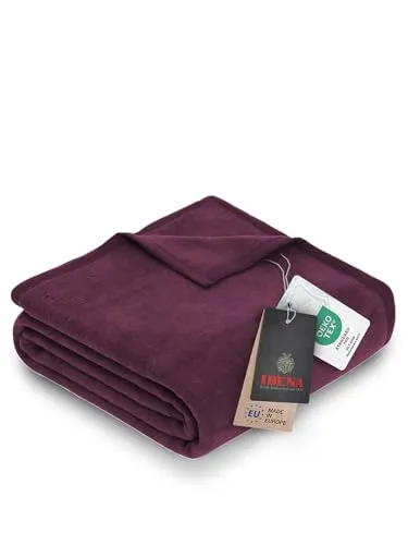 Wohndecke Luxus von IBENA, verschiedene Größen in lila von IBENA