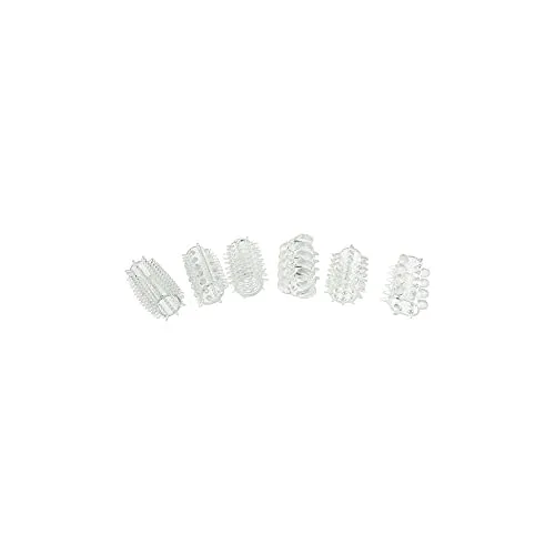 Manpower Toy Joy Power Penis Sleeve Set Clear 6tlg. 1er Pack x, Lila, Wenn Geschmack, auf Paket, 1 stück