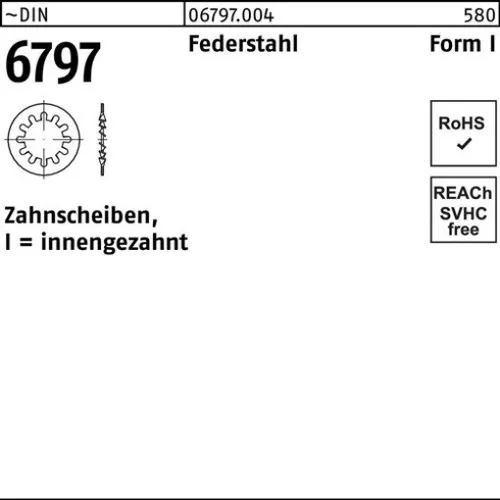 250er PACK(Stk) 006797000049105000 Zahnscheibe DIN 6797 Form I innengezahnt I 1