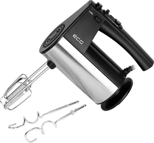 ECG RS 5011 | Handmixer | 10 Geschwindigkeitsstufen | TURBO-Taste | 500 W | Edelstahl/schwarz |