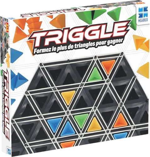 Megableu Triggle Strategiespiel zum Formen von Dreiecken | Für 2 bis 4 Spieler ab 7 Jahren