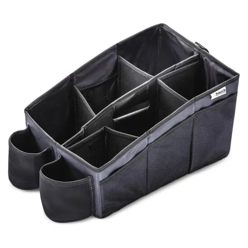 Hauck Auto-Spielzeugtasche Organize me 5635101 – Praktischer Organizer für das Auto - Die Auto-Spielzeugtasche Organize me von Hauck sorgt für Ordnung im Fahrzeug. Mit 6 Fächern, 2 Getränkehaltern und abwaschbarem, wasserabweisendem Material ist sie der ideale Begleiter für jede Fahrt.