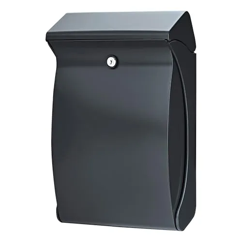 Burg-Wächter SWING 4906 ANT Briefkasten - Wandbriefkasten aus hochwertigem, langlebigem Kunststoff, ideal für DIN C4 Post, ohne Zeitungsfach und Namensschild für mehr Privatsphäre, Made in Germany.