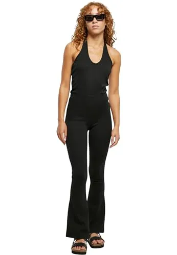 Urban Classics Damen Neckholder Jumpsuit in schwarz von Urban Classics