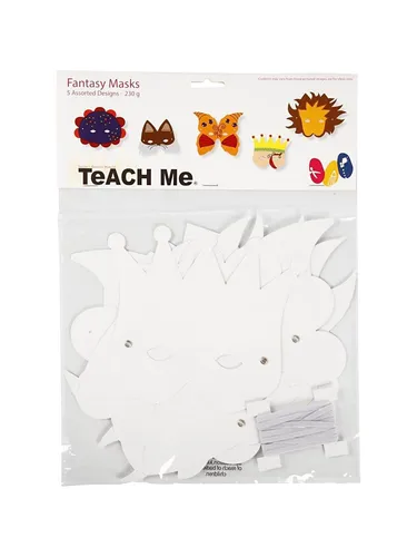 Creativ Company Fantasy masks White 5pcs.