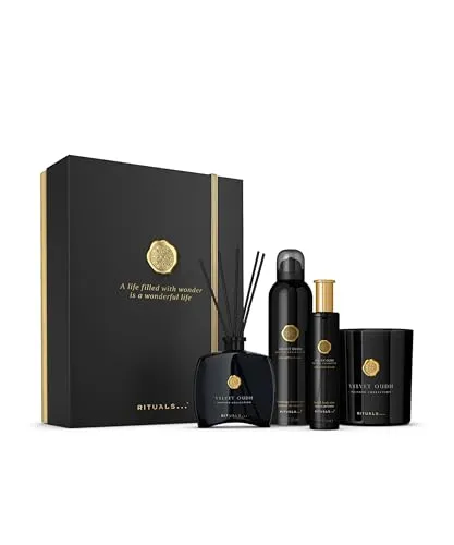 RITUALS Geschenkset Velvet Oudh Large – Luxuriöse Pflege für Körper und Raumduft - Entdecken Sie das elegante Geschenkset mit vier luxuriösen Produkten für ein verwöhnendes Pflegeerlebnis. Ideal für besondere Anlässe – eine stilvolle Wahl für jeden, der Genuss und Entspannung sucht.
