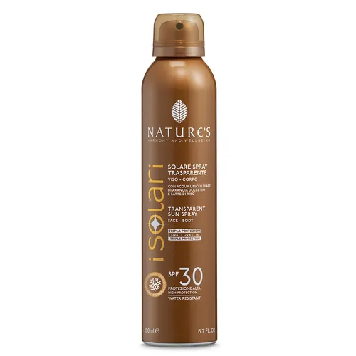 Solare Spray Trasparente SPF30 iSolari Nature's 200ml