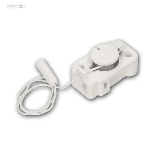 Einbau-Zug-Schalter, Zug-Schnur Ein-Aus Schalter, weiß, 250V 2,5A Schraubklemmen