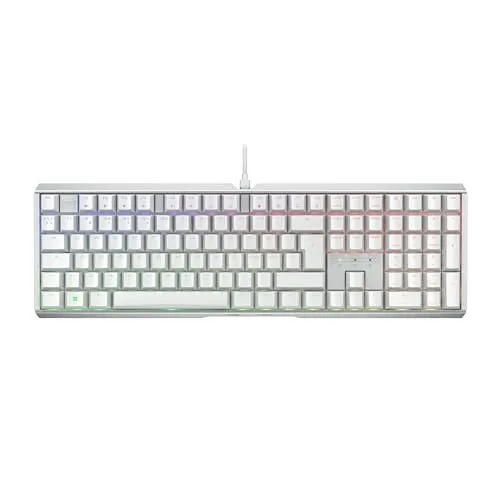 CHERRY XTRFY MX 3.1, Mechanische Gaming-Tastatur, Pan-Nordisches Layout (QWERTY), RGB-Beleuchtung, Aluminium-Gehäuse, USB-A Anschluss, MX2A RED Switches, Weiß