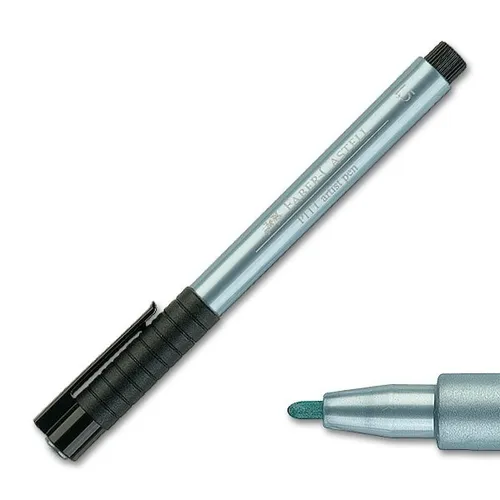 Artist Pen - 292 blue metallic Faber-Castell 167392, 1,5mm-Spitze