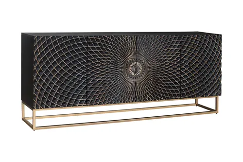 riess-ambiente Sideboard ILLUSION 180cm schwarz/gold