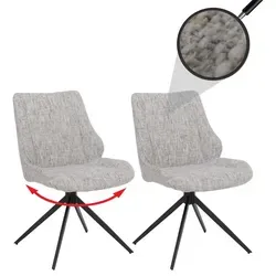 MCW Esszimmerstuhl MCW-O48-2 (Set, 2 St), Moderner Chenille-Stoff