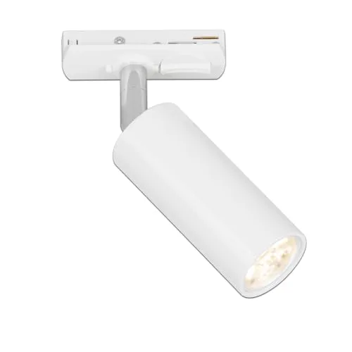 BRILONER - Schienensystem Rail LED Spotlight, dimmbar, schwenkbar, Zubehör, Tracklight, LED Spot, Deckenspot, Strahler, Lampen, Deckenlampe, Deckenleuchte, 40x100mm (DxH), Weiß