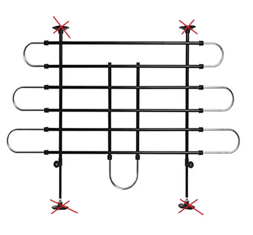 Karlie Autoschutzgitter stufenlos verstellbar schwarz-silber 100-160x75-130 cm - Autositze & Trenngitter - Stufenlos verstellbares Schutzgitter für optimale Sicherheit und Schutz im Auto, ideal für Reisen mit Haustieren.