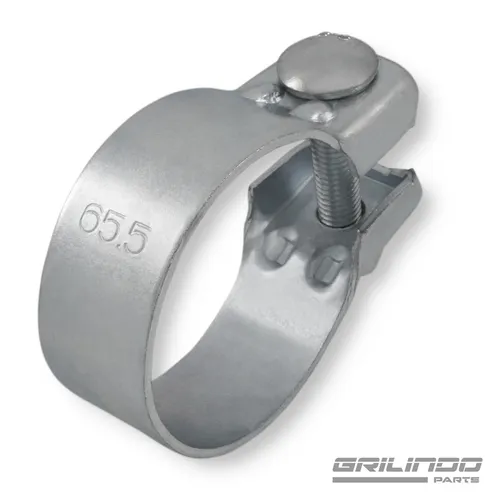 Stk. Breitbandschelle 65mm Auspuff Schelle Klemme Abgasanlage Krümmer Verzinkt 2