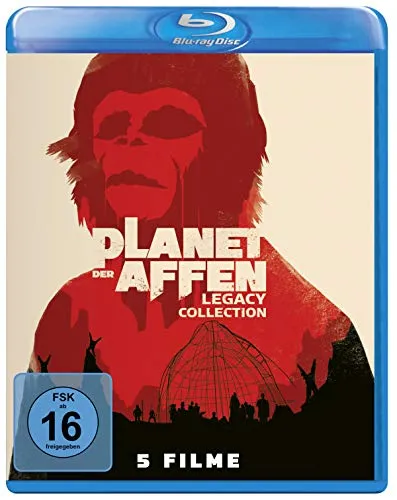 Planet der Affen - Legacy Collection [Blu-ray] - Filme, beeindruckende Sammlung der klassischen Reihe mit fesselnder Handlung und zeitlosen Charakteren, freigegeben ab 16 Jahren.