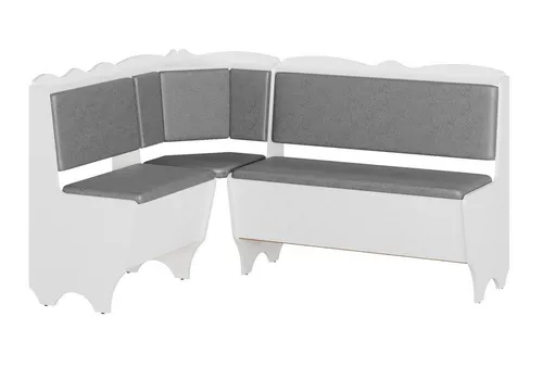 Rodnik Eckbank Rhodos - Truhenbank aus Kunstleder - Eckbank für Esszimmer und Küche, mit gepolsterter Rückenlehne und Sitzfläche. Bietet Stauraum in zwei Truhen und besticht durch ein elegantes Landhausdesign.