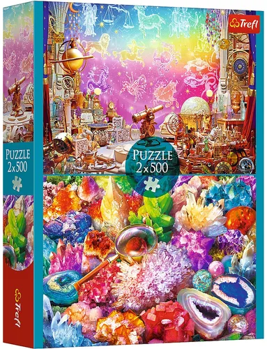 Trefl GmbH Puzzle Astronomie und Mineralien - Klassisches 1000 Teile Puzzle, fördert die Kreativität und das Lernen über das Universum