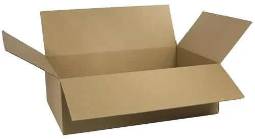 WePack 25 Stück Faltkarton 600x300x150 mm Innenmaß Versandkarton E-commerce Karton 1-Wellig 400G Braun Kartonage Verpackung Postkarton Versandschachtel Paket Päckchen