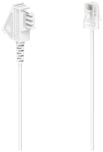 Hama DSL Anschlusskabel [1x TAE-F-Stecker - 1x RJ45-Stecker 8p2c] 10m Weiß