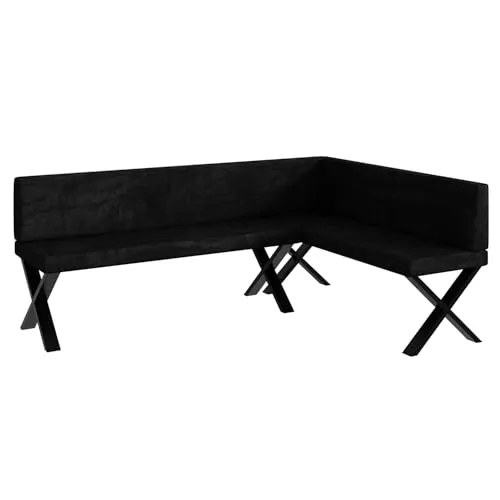 MEBLINI Eckbank Toni in schwarz von MEBLINI