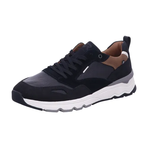 Rieker Herren Sneaker Low Schnürer urbanschwarz 42 - Sneaker für Herren aus hochwertigem Rauleder, mit super leichter EVA-Sohle für Agilität und dämpfender Einlegesohle. Ideal für Alltag und Freizeit, bietet Komfort und sportiven Look.