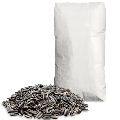 Supravit Sonnenblumenkerne gestreift 25kg – Premium Vogelfutter für Gartenvögel | energiereiches Wildvogelfutter & Streufutter für Ganzjahresfütterung | ungeschälte Sonnenblumenkerne