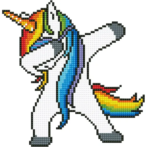 DIAMOND DOTZ - Diamond Painting Einhorn Dab