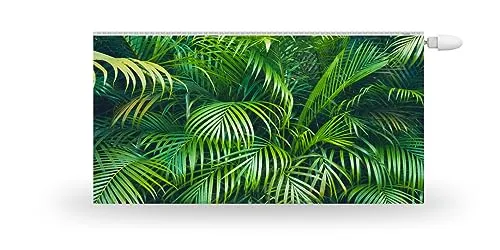 HUBDECO Magnetische Heizkörperverkleidung - 140x60 cm - Magnet Heizkörperabdeckung - Motiv Exotische Blätter - Wasserdicht Erhöhte Abriebfestigkeit Paneel-Heizkörperabdeckung