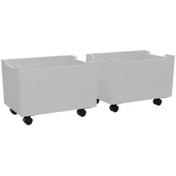 Vipack Bettschubkasten Weiß, 57x32.5x40 cm – Ideal für Kinderzimmer