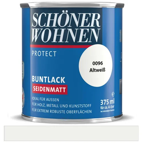Schöner Wohnen Protect Buntlack Altweiß seidenmatt 375 ml