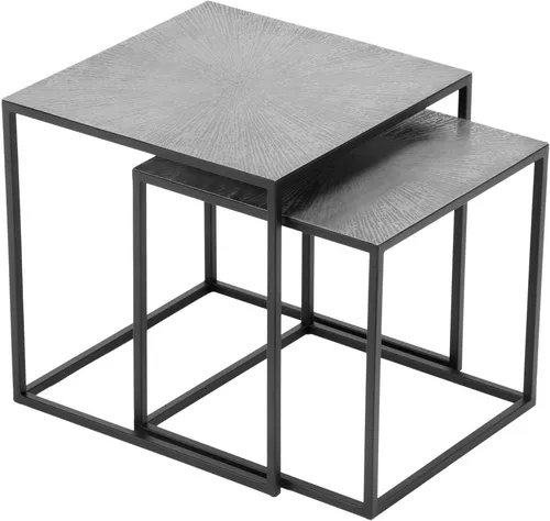 MIRRORS AND MORE Beistelltisch SHANIA in silber von MIRRORS AND MORE