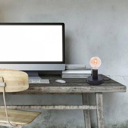 Rabalux BOWIE, Schwarz, Metall, Schlafzimmer, Homeoffice, Wohnzimmer, Industrieller Stil, Schwarz, IP20