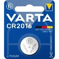 VARTA CR 2016 Lithium-Knopfzelle 3V - zuverlässige 90 mAh Energiequelle für Audio-HiFi Zubehör und tragbare Geräte